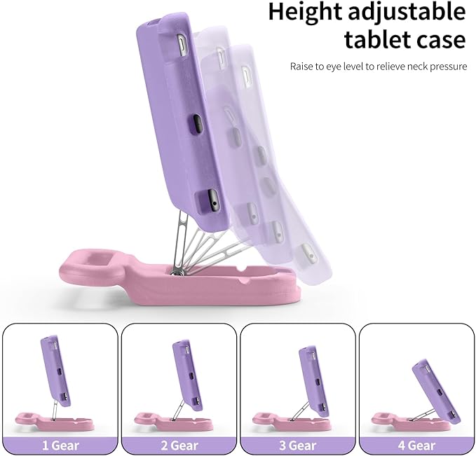 Kids Case for iPad 9th/8th/7th Gen 10.2 inchCute Shockproof EVA Case with Handle &amp Stand Child-Friendly Drop-Proof case for iPad 10.2 2021/2020/2019