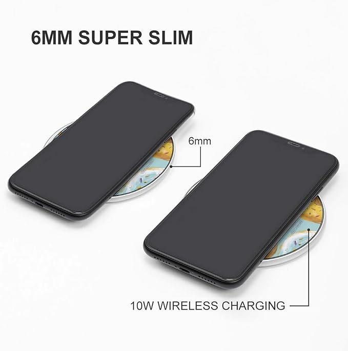 Colorful Doughnuts Fast Portable Charger 10W Funny Graphic Phone Charging Pad with USB Cable