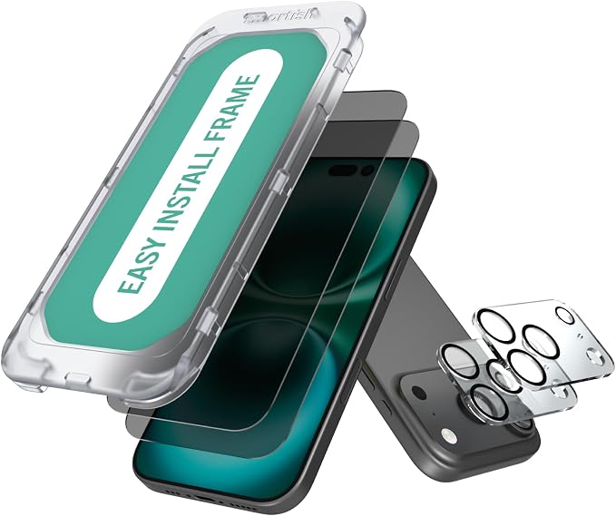 Privacy Screen Protector + Lens Covers