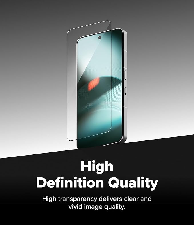 Ringke Easy Slide Tempered Glass Compatible with Nothing Phone 3 Screen Protector [Super Easy to Install] Case Friendly Shatterproof Premium 9H Hardness - 2 Pack