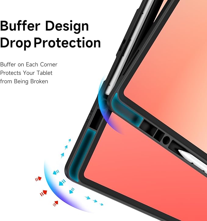 for Samsung Galaxy Tab S11 Ultra Case 14.6 inch Detachable Tablet Cover | Auto Wake/Sleep | Multi-Viewing Angles | Slim Light Shell Cover |Black
