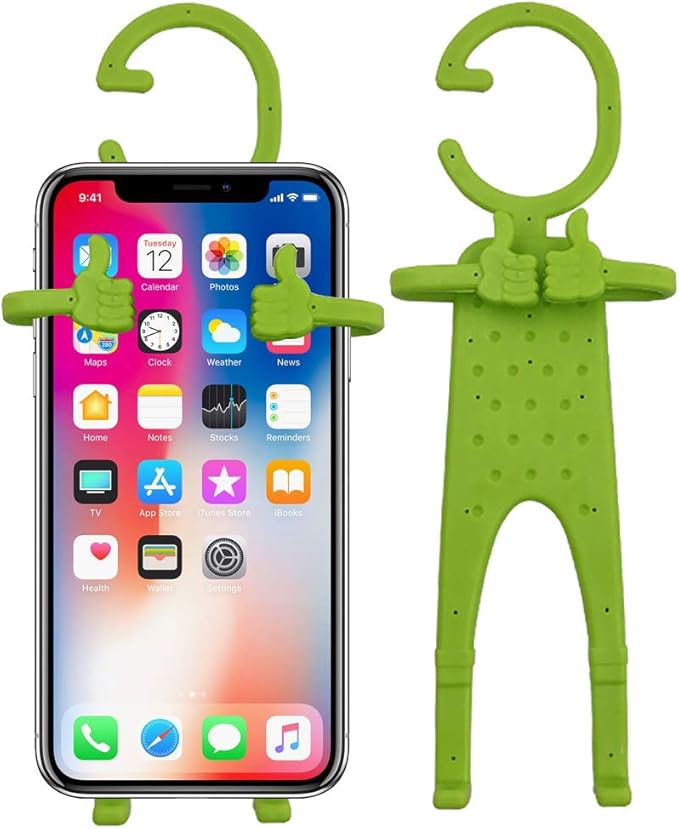 Flexible Cell Phone Holder Hands-Free Universal Car MountGPS Navigation Battery Charging Desktop Stand (4 Pack A)