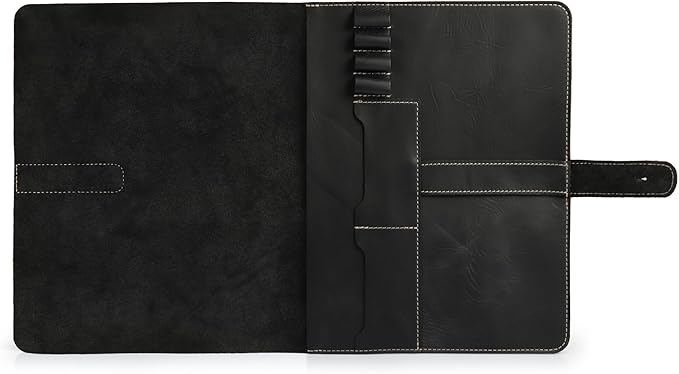 Londo Genuine Leather Tablet Cover – iPad Pro 12.9 Case with Two Card Slots &amp Leather Pen/Apple Pencil Holders