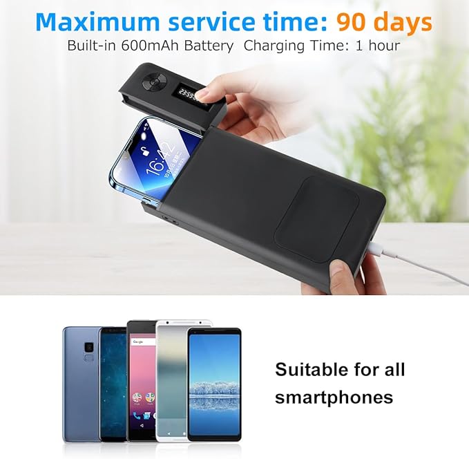Phone Lock Box with TimerPhone Lock Box90 Days of Continuous UseQuiet Mode2 Charging PortsExcessive GamesMobile Phone Addiction