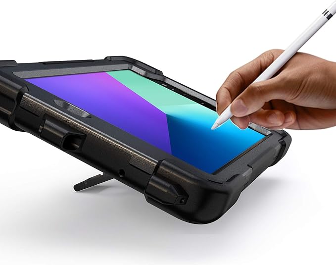 Case for Samsung Galaxy Tab Active 2 8.0 T390 T395 T397 Military Grade [15 ft Drop Tested] Full-Body Shockproof Protective Cover with 360° Rotation Stand Hand Strap &amp Pencil Holder