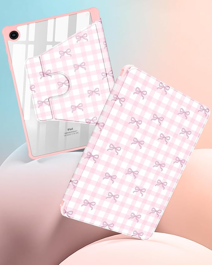 Pink Bow Checkered