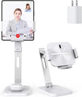 2 in 1 Charging Station for Z Fold 6/5/4/3/2 Aluminium Alloy 3 Coils Fast Wireless Charger Stand for Samsung Galaxy Buds Pro/Buds Live (with 20W Adapter)