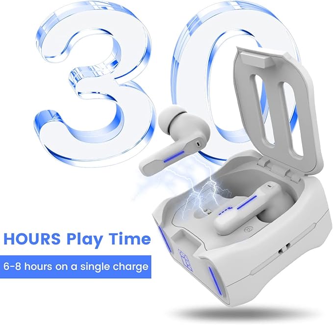 Middle Rabbit SW4 USB Wireless Earbuds for PC and Laptop: Bluetooth Headphones with 2.4GHz Dongle for Work Wireless Headset for Work with Microphone Earphones with Mic for Computer Desktop(White)