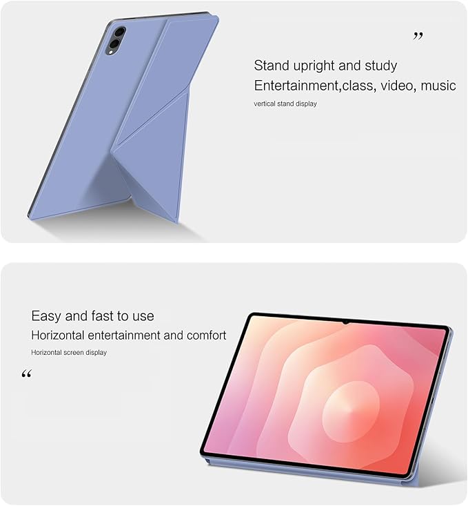 for Samsung Galaxy Tab S11 Ultra Case 14.6 inch Magnetic Attachment | Auto Wake/Sleep | Multi-Viewing Angles | Slim Light Shell Cover | Compatible with Samsung Galaxy Tab S11 Ultra | Purple