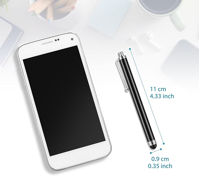 Outus Stylus Pen Set of 100 Universal Capacitive Stylus Compatible with Samsung Tablet Most Devices with Capacitive Touch Screen (Black)