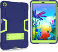 Mignova Case for LG G Pad 5 10.1 inch Tablet Case Hybrid Kids Friendly Drop Shockproof Hybrid High Impact Armor Defender Rugged Protective Case for LG G Pad 5 10.1 inch FHD Tablet 2019 (Navy+Green)