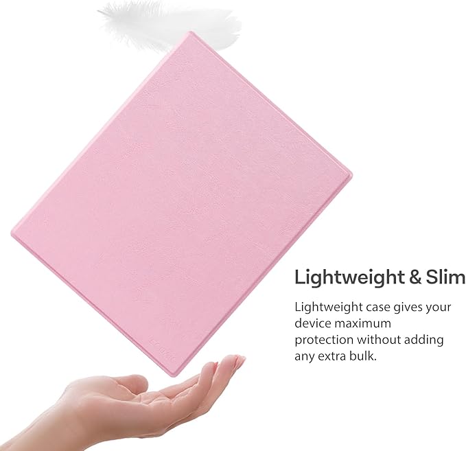 CoBak Case for Remarkable 2 Tablet - Lightweight and Hard Back Shell Protective Book Folio Cover with Built-in Pen Holder - Only for 10.3 2020 Released (Mist Pink)