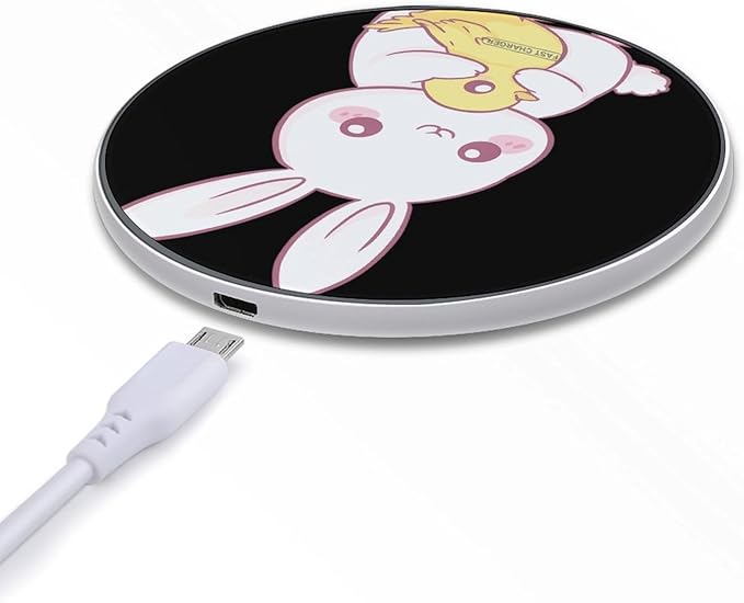 Bunny Rabbits Chick Chicken Phone Charger Magnetic Charging Pad Anti-Slip with USB Cable