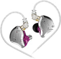 KZ ZS10 PRO in Ear Monitor Headphones 4BA+1DD 5 Hybrid Driver Gaming Earbuds Wired Earphones HiFi Clarity Sound Immersive Bass IEMs for Gaming Musician Singer Audiophile (Purple Without Microphone)