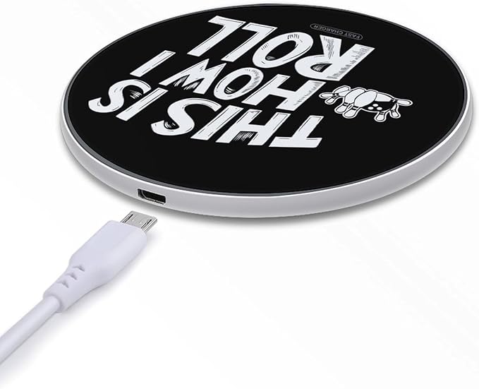 Bowling This is How I Roll Phone Charger Magnetic Charging Pad Anti-Slip with USB Cable