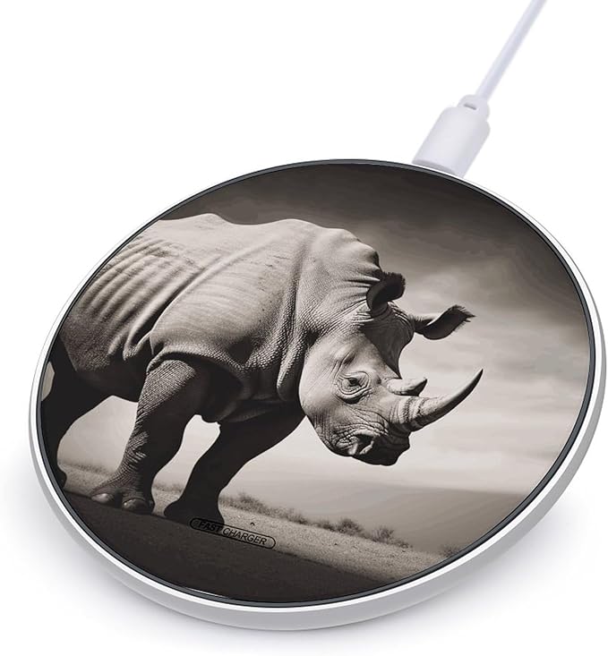 South Africa Animal Wireless Charger Fast Wireless Charging Pad with USB Cable 10W Anti-Slip Magnetic Wireless Charger Portable Slim Charger Puck Travel Charging Station