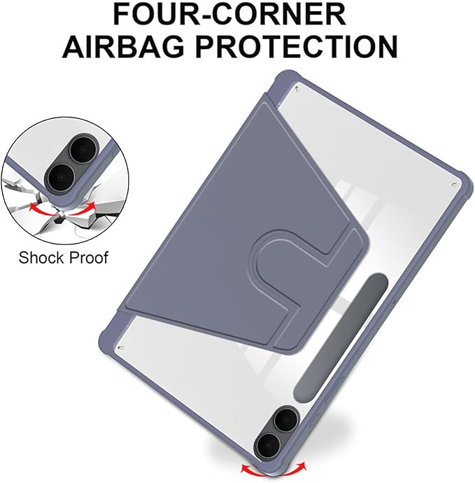 for Samsung Galaxy Tab S11 Ultra Case 14.6 inchAuto Wake/SleepMulti-Viewing AnglesSlim Light Shell CoverPU Leather+PCCompatible with Samsung Galaxy Tab S11 UltraPurple
