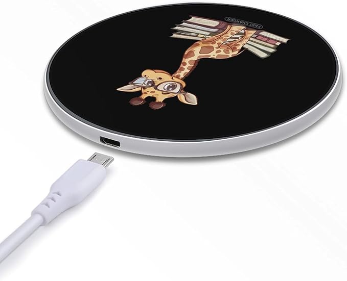Giraffe Books Wireless Charger Anti-Slip Wireless Charging Pad Slim Charger Mat for Men Women