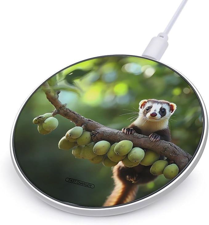 Ferrets Wireless Charger Anti-Slip Wireless Charging Pad Slim Charger Mat for Men Women