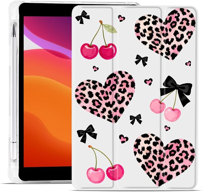 Leopard-print Hearts Cherries