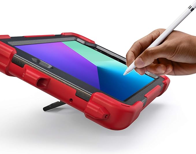 Case for Samsung Galaxy Tab Active 2 8.0 T390 T395 T397 Military Grade [15 ft Drop Tested] Full-Body Shockproof Protective Cover with 360° Rotation Stand Hand Strap &amp Pencil Holder