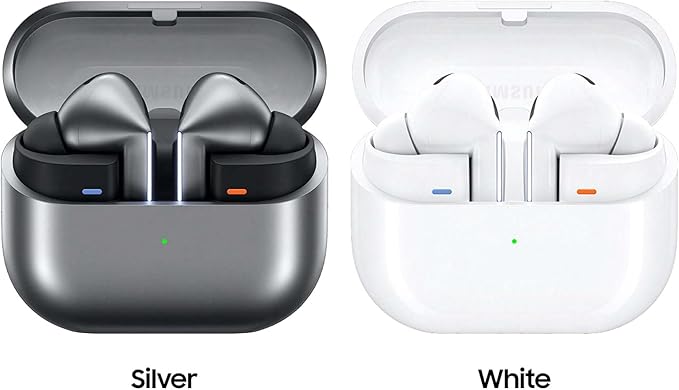 Samsung Galaxy Buds 3 Pro AI True Wireless Bluetooth Earbuds Noise Cancelling Sound Optimization Redesigned Comfort Fit White [US Version Amazon Exclusive 2Yr Warranty]