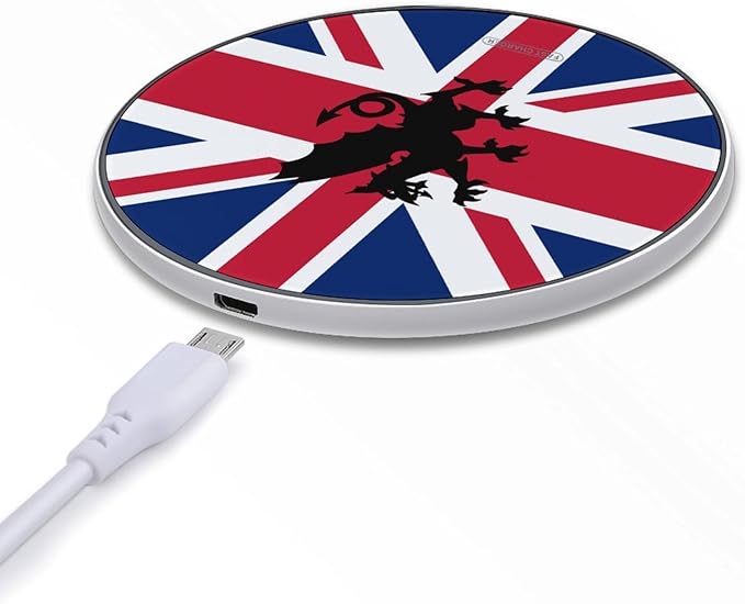 British Britain Dragon United Kingdom Phone Charger Magnetic Charging Pad Anti-Slip with USB Cable