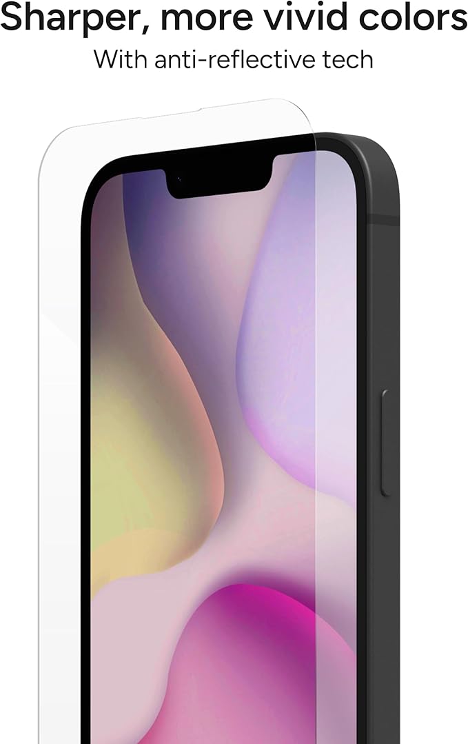 ZAGG XTR4 Screen Protector for iPhone 17e/ 16e/ 14/13/ 13 Pro - 11x Stronger Tempered Glass Blue Light Filtration Anti-Reflective Technology Graphene Reinforced InvisibleShield Easy Installation