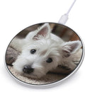 Westie Puppy Dog Fast Portable Charger 10W Funny Graphic Phone Charging Pad with USB Cable