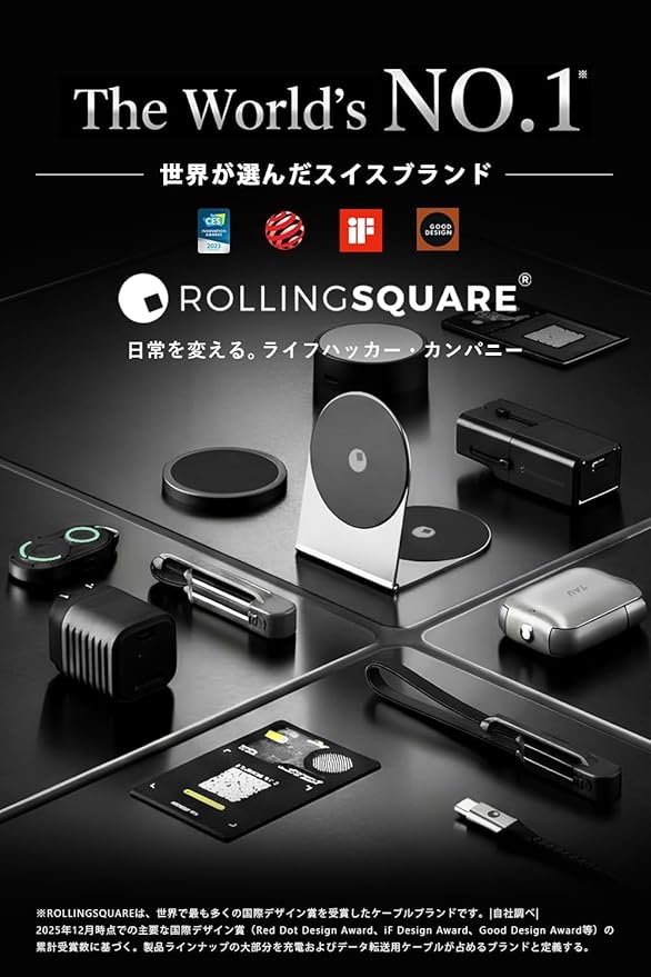 Rolling Square Edge Pro Core - Magnetic Mount Phone Holder Stand for Computers and Tablets | Secure Metal Plate Adhesive or Standalone Mode Compatible with MagSafe Qi and Non-MagSafe Devices Gray