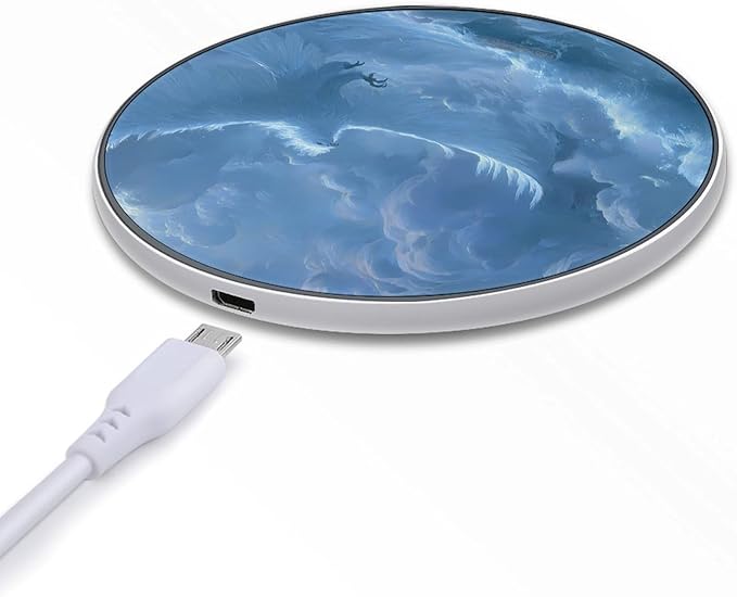 Phoenixs Bird Fast Portable Charger 10W Funny Graphic Phone Charging Pad with USB Cable