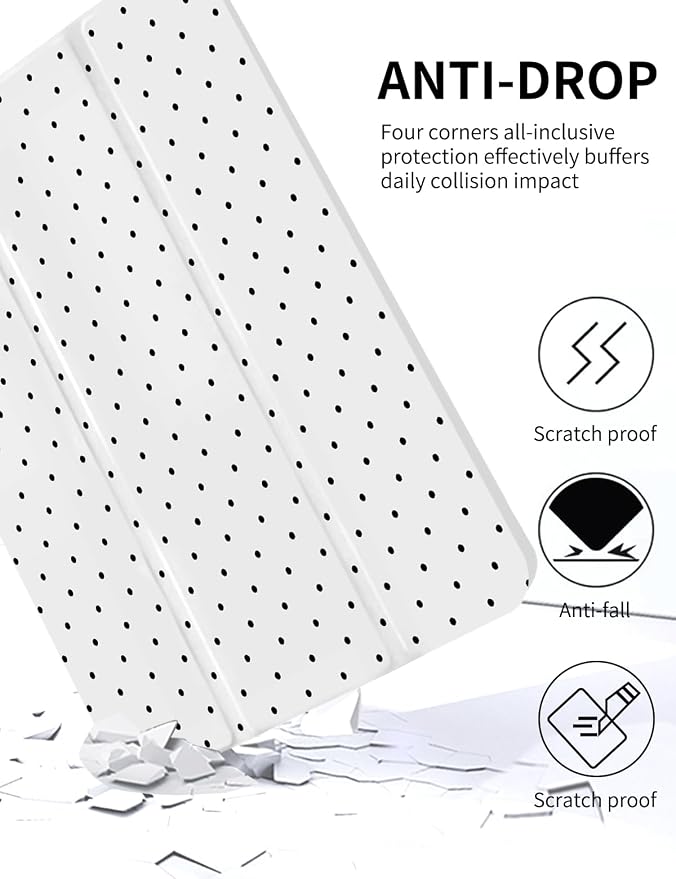 White Polka Dots