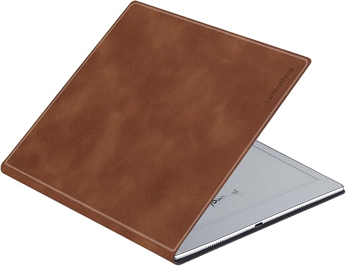 Magnetic Case for 10.3 Onyx Boox Go 10.3 ePaper Tablet (2024 Released) - Ultra-Thin Lightweight PU Leather Book Folio Cover with Auto Sleep/Wake (Brown)