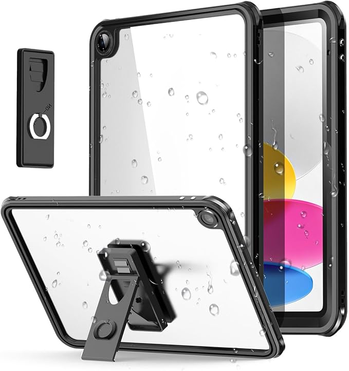 AICase for Waterproof iPad (A16) 11th Generation 11 Inch 2025 iPad 10th Generation Case 10.9 2022[Built-in Screen Protector&ampStand] [IP68 Waterproof] Full Body Rugged Shockproof Protective Cover