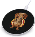 Hot Dachshund Dog Fast Portable Charger 10W Funny Graphic Phone Charging Pad with USB Cable