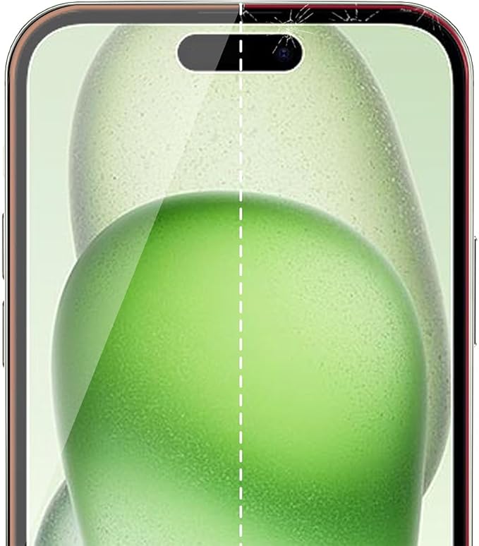 ITSKINS Hybrid // Glass Cell Phone Screen Protector with Eco-Friendly Alignment Tool Tempered Glass Scratch Resistant Bubble Free - iPhone 15