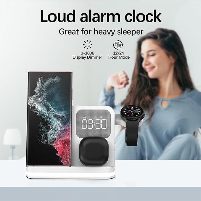 5in1 wireless Charger Station B22 White