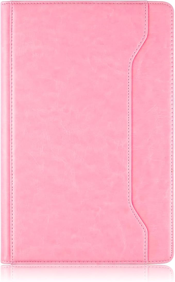 Case Compatible with Tablet Samsung Galaxy Tab S9 FE Plus S9 Plus S8 Plus S7 FE S7 Plus 12.4 InchCover 360° Rotating Stand PU Leather for Galaxy Tab S9 FE+ S9 + S8+ S7+ 12.4Pink