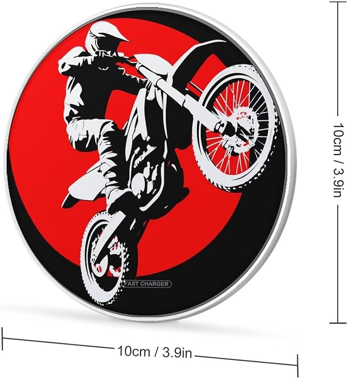 Dirt Motorcycle Mountain Bike Phone Charger Magnetic Charging Pad Anti-Slip with USB Cable
