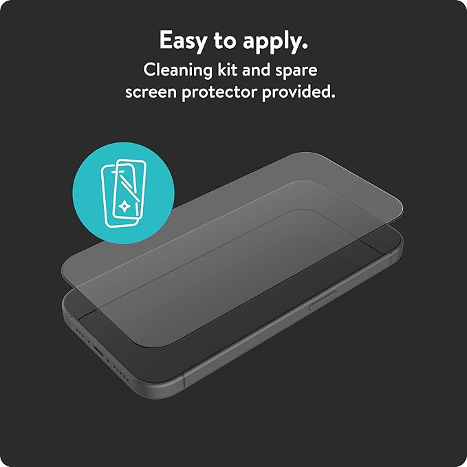 Mous - Resistant Tempered Glass Screen Protector for iPhone 15 HD - 2 Pack