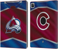 Head Case Designs Officially Licensed NHL Jersey Colorado Avalanche Leather Wallet Case Compatible with Apple iPad Pro 13 M4 2024