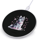 Siberian Husky Dog Wireless Charger Anti-Slip Wireless Charging Pad Slim Charger Mat for Men Women