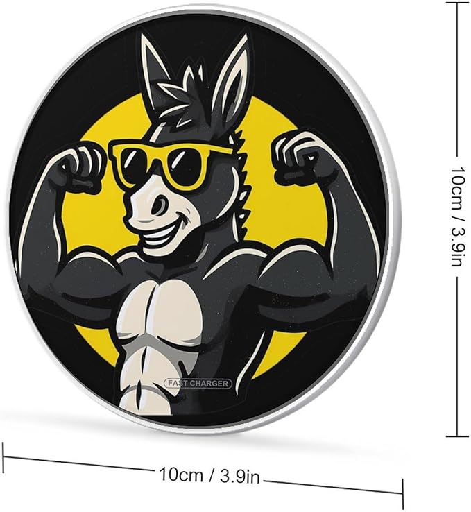 Donkey Fitness Muscle Building Phone Charger Magnetic Charging Pad Anti-Slip with USB Cable