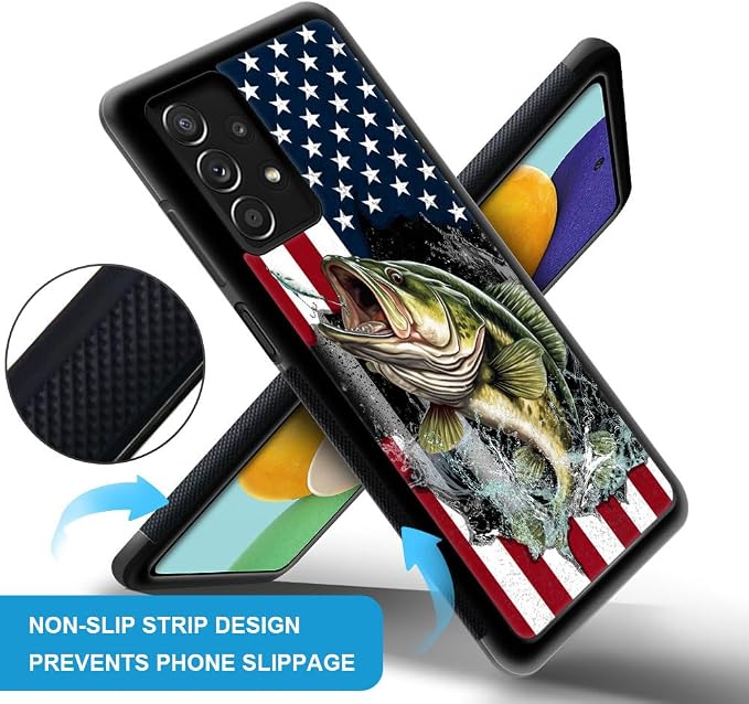 Vital bass fish American flag