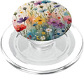 Wildflower Watercolor Floral PopSockets PopGrip for MagSafe