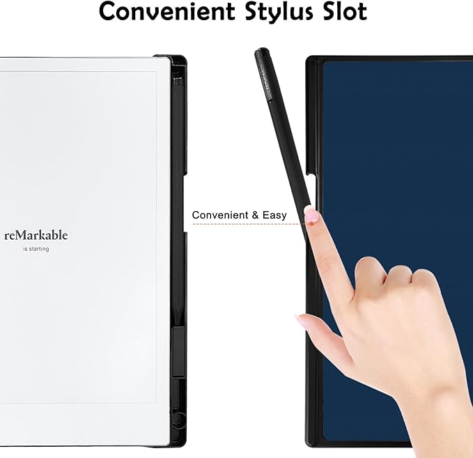 Case for Remarkable 2 Paper Tablet 10.3 2020 ReleasedLightweight and Hard Back Shell Protective Book Folio Cover with Built-in Pen HolderComes with Remarkable 2 Pen Tips.