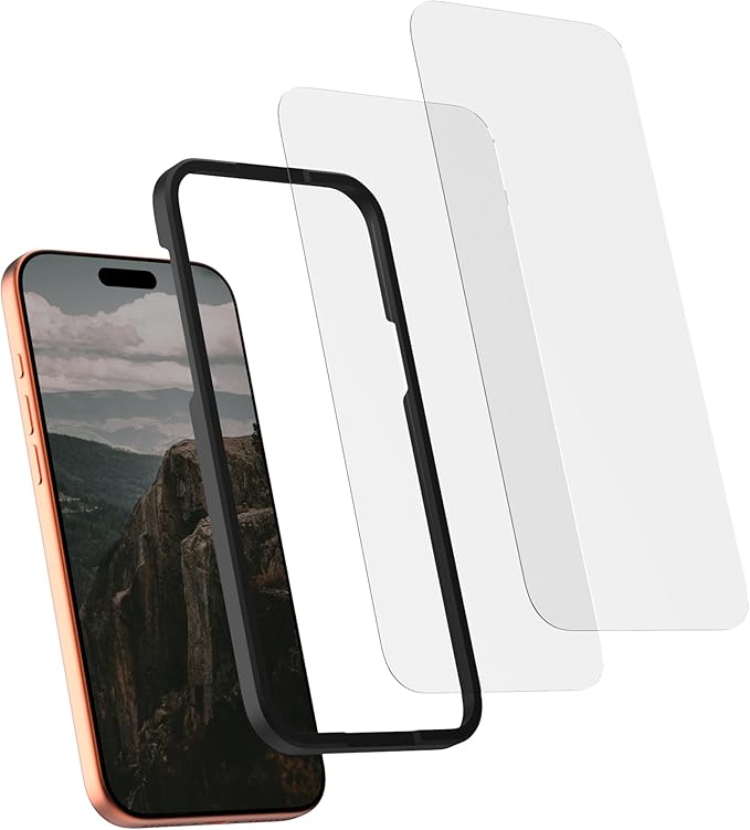 Rokform 2 Pack Screen Protector for iPhone 17 Pro Max Active Touch | Shatter Proof | High Definition | Case Friendly | Tempered Glass (Clear)