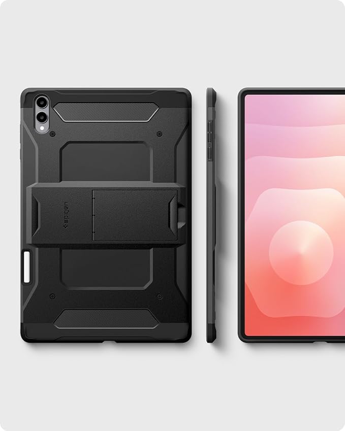 Spigen for Galaxy Tab S11 Ultra Case (2025) Tough Armor Pro Protective Hard Shell with Kickstand and Built-in S Pen Holder Drop-Proof Dual-Layer Protection 14.6 Inch Black