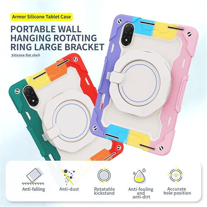 Compatible with Honor Pad X9 Tablet Case 11.5 3in1 Armor Heavy Shockproof Protective Rotundity Bracket with Shoulder Strap[Without Screen Protector&ampPen] - F