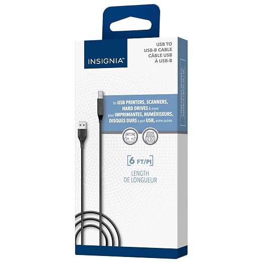 USB to USB-B Printer Cable